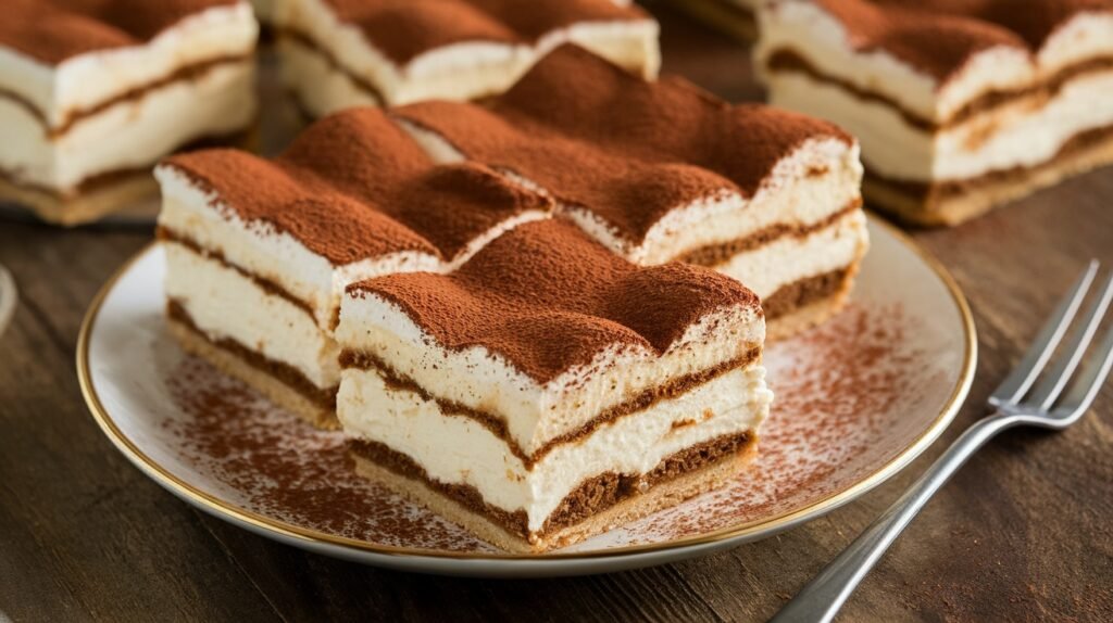 Tiramisu Cheesecake Bars