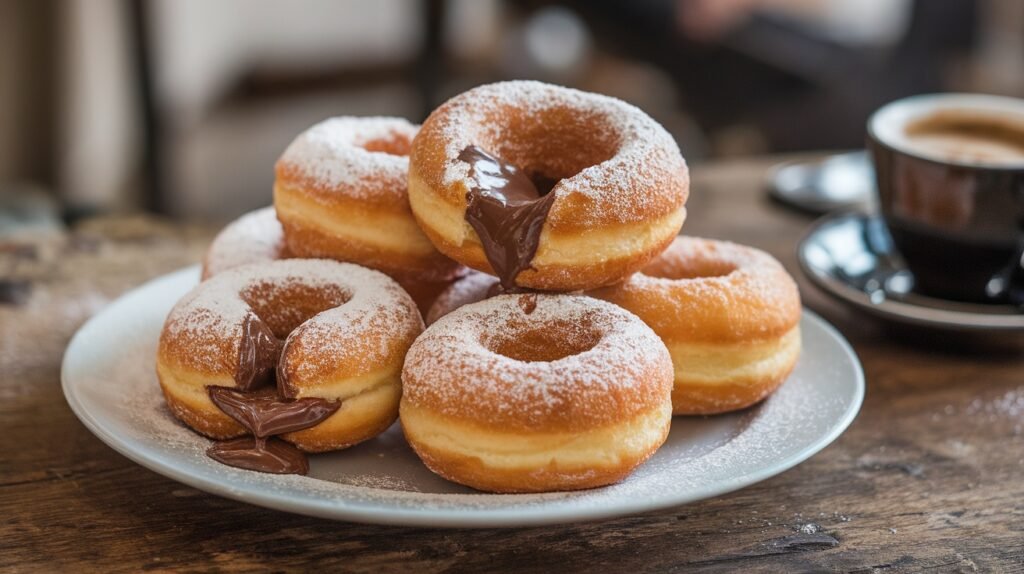 Nutella Stuffed Donuts