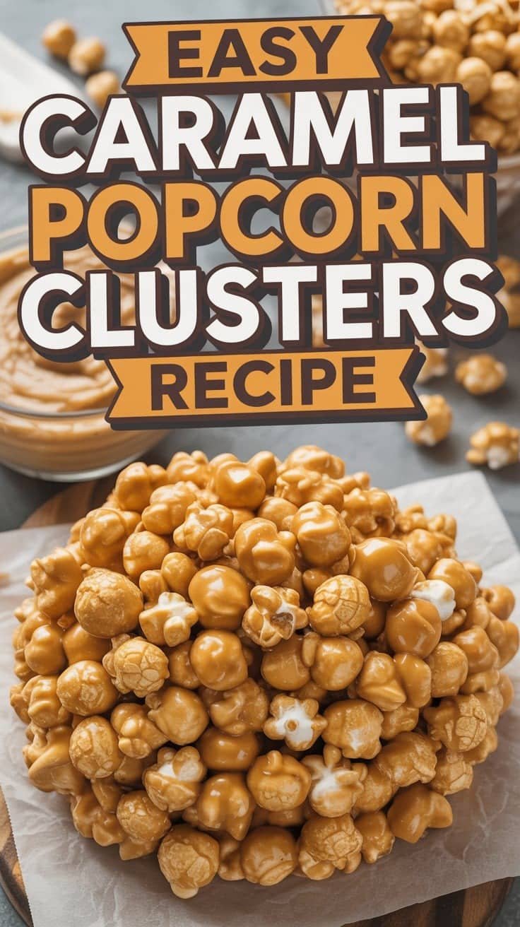 Caramel Popcorn Clusters