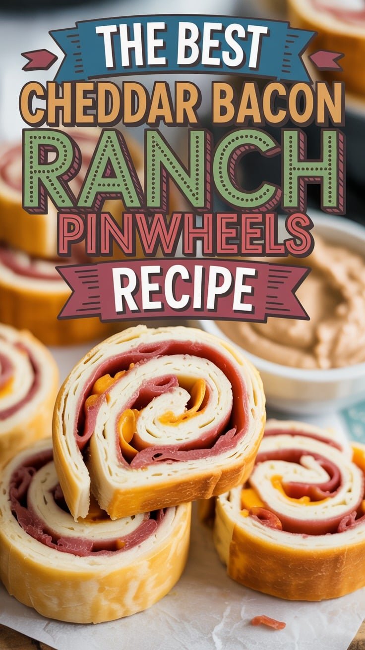 Cheddar Bacon Ranch Pinwheels
