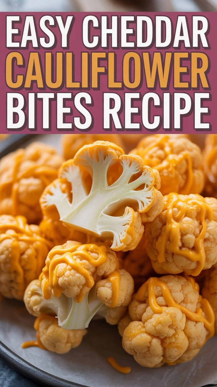 Cheddar Cauliflower Bites