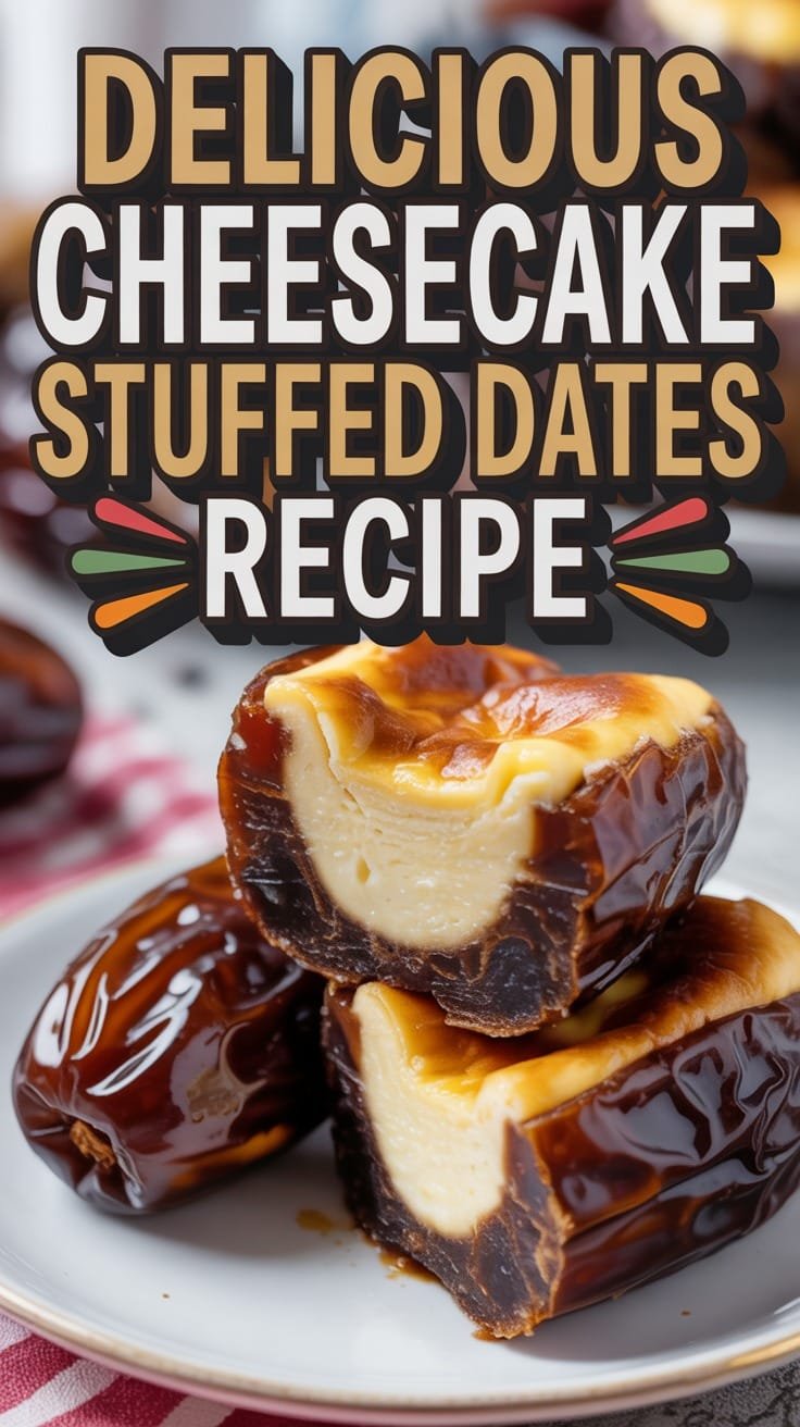 Cheesecake Stuffed Dates
