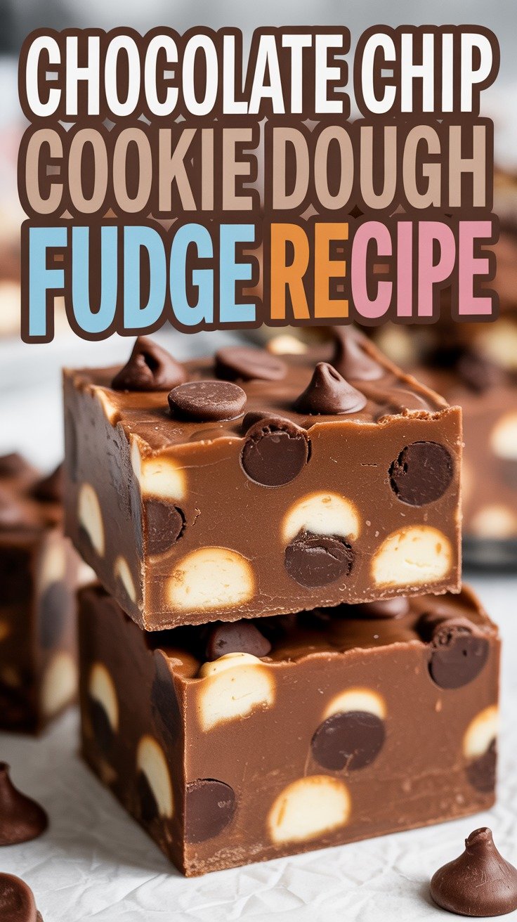 Chocolate Chip Cookie Dough Fudge