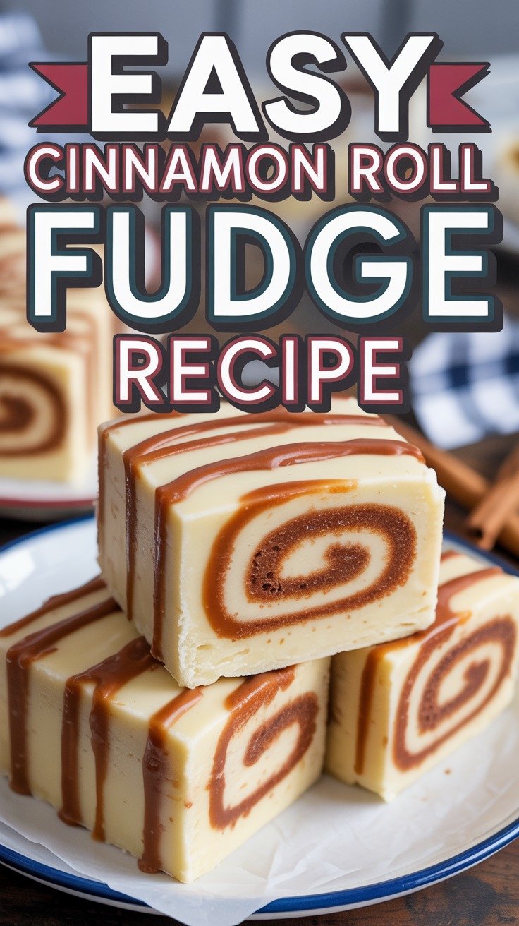 Cinnamon Roll Fudge