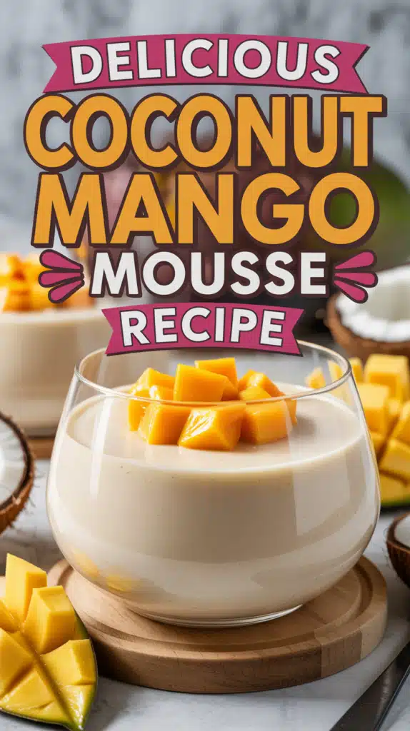 Coconut Mango Mousse Recipe Food Blasts