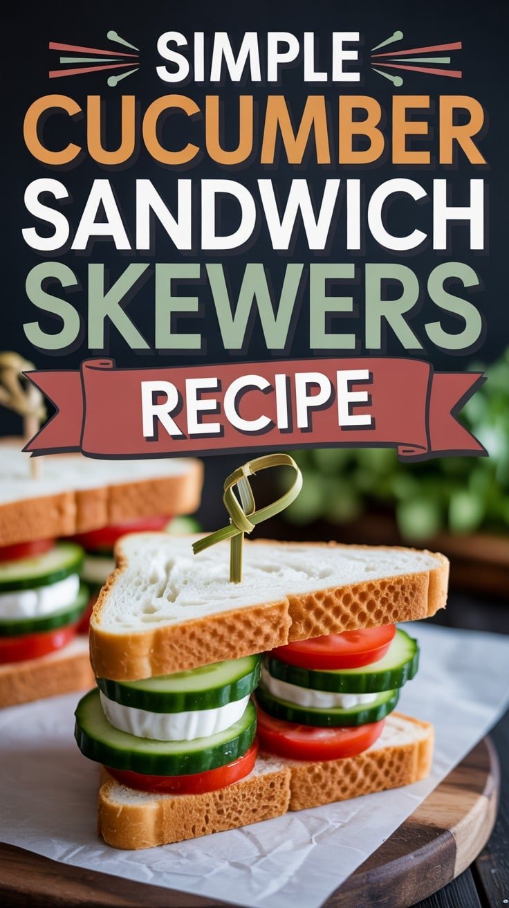 Cucumber Sandwich Skewers
