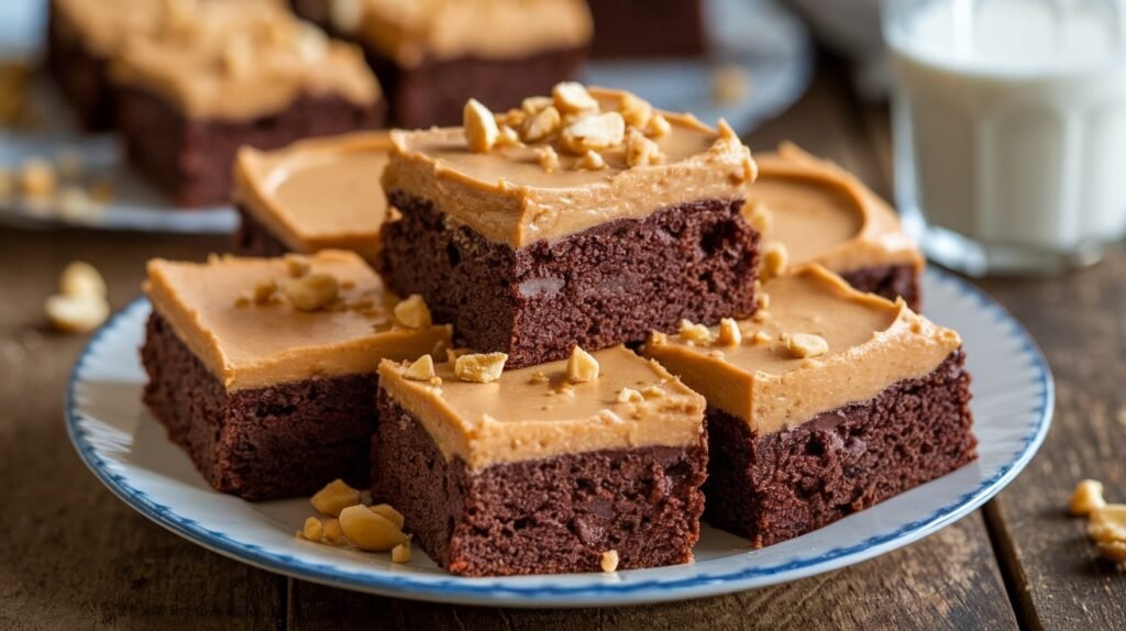 Peanut Butter Frosted Brownies