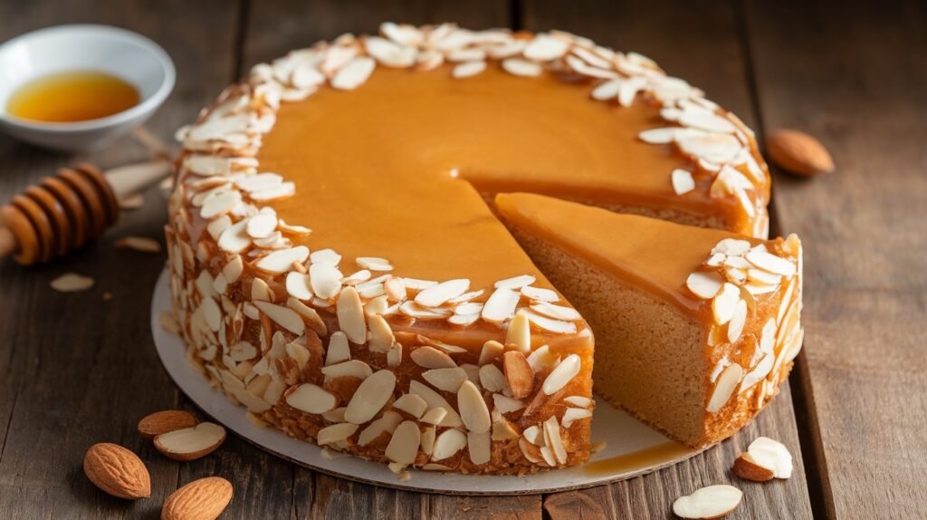 Almond Cake with Honey Glaze