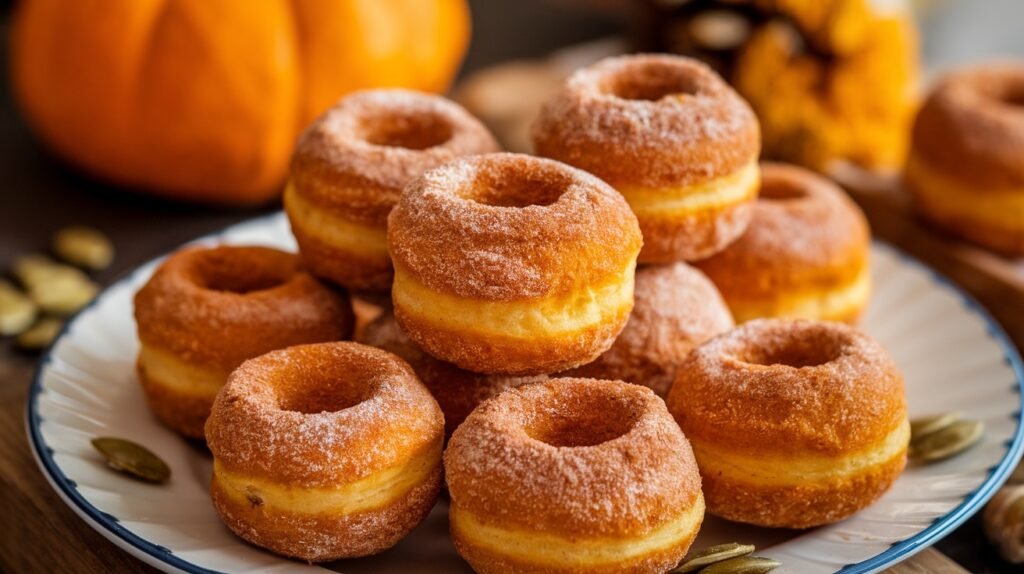 Baked Pumpkin Donut Holes