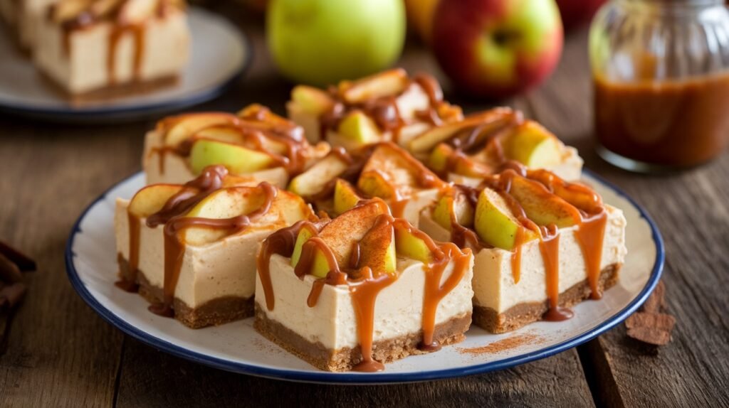 Caramel Apple Cheesecake Bars
