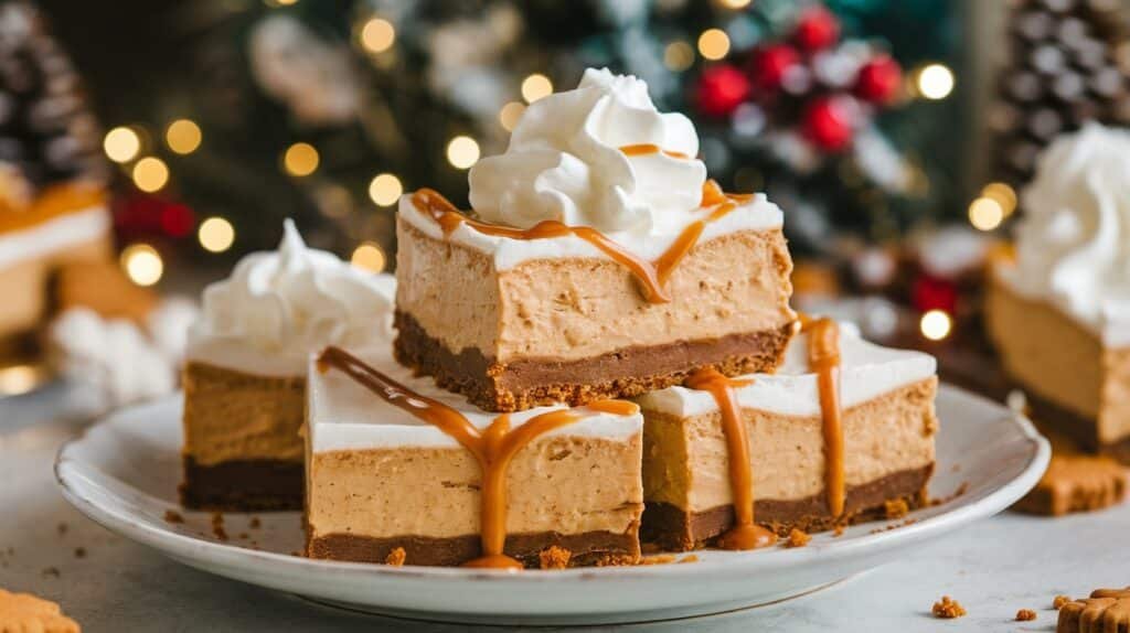 Gingerbread Cheesecake Bars