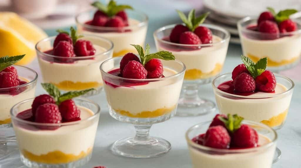 Raspberry Lemon Cheesecake Cups