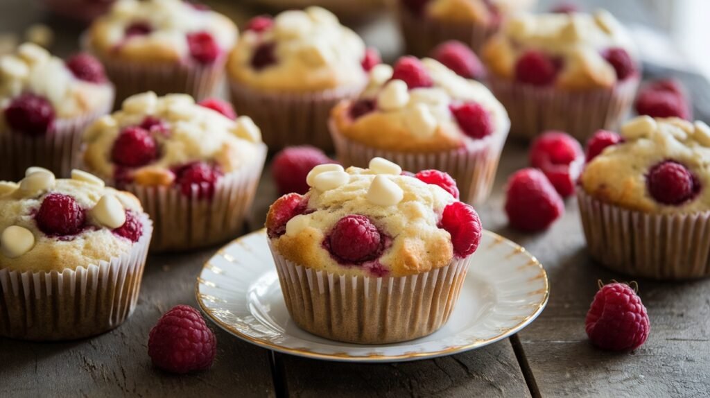 Raspberry White Chocolate Muffins
