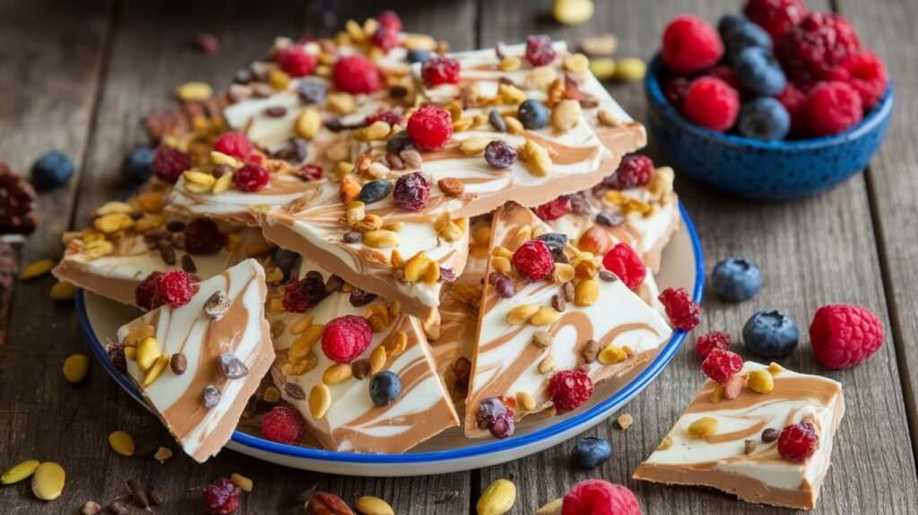Almond Butter Yogurt Bark