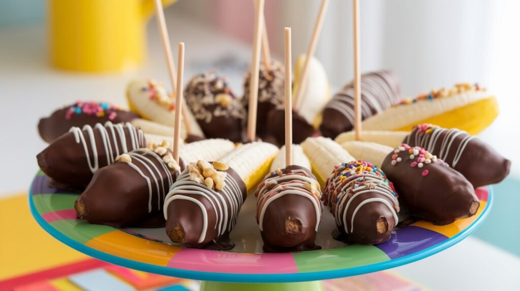 Chocolate Dipped Banana Pops