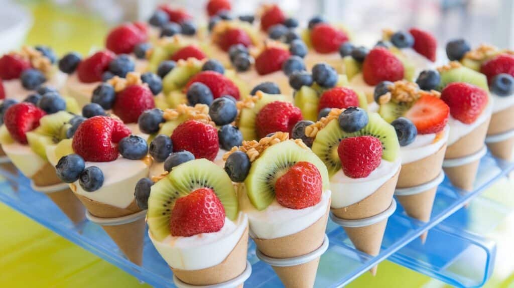 Yogurt Fruit Cones