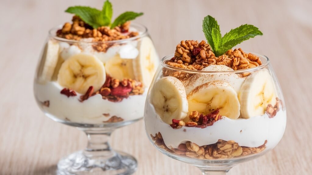 Spiced Banana Yogurt Cups