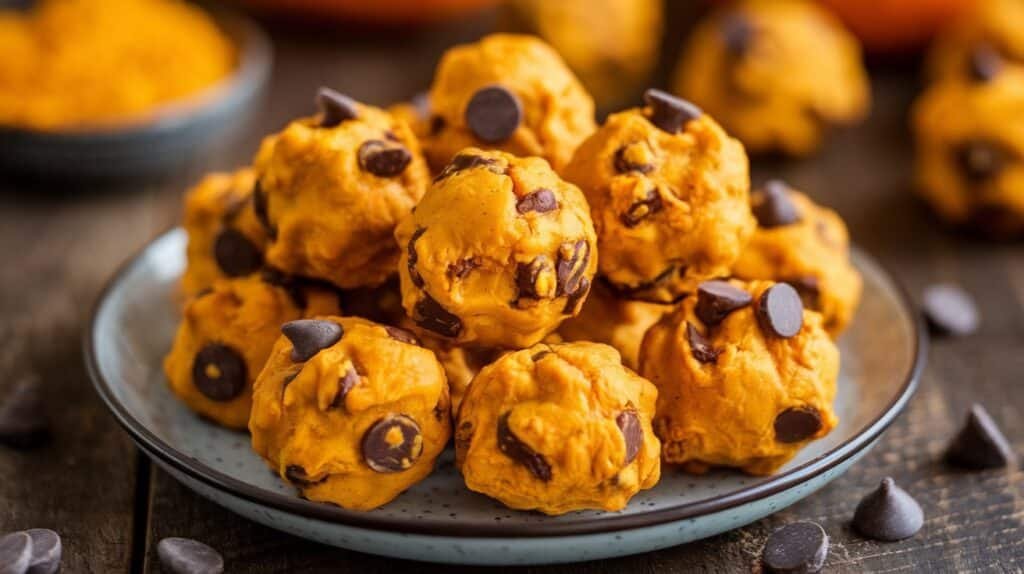 Pumpkin Chocolate Chip Protein Bites
