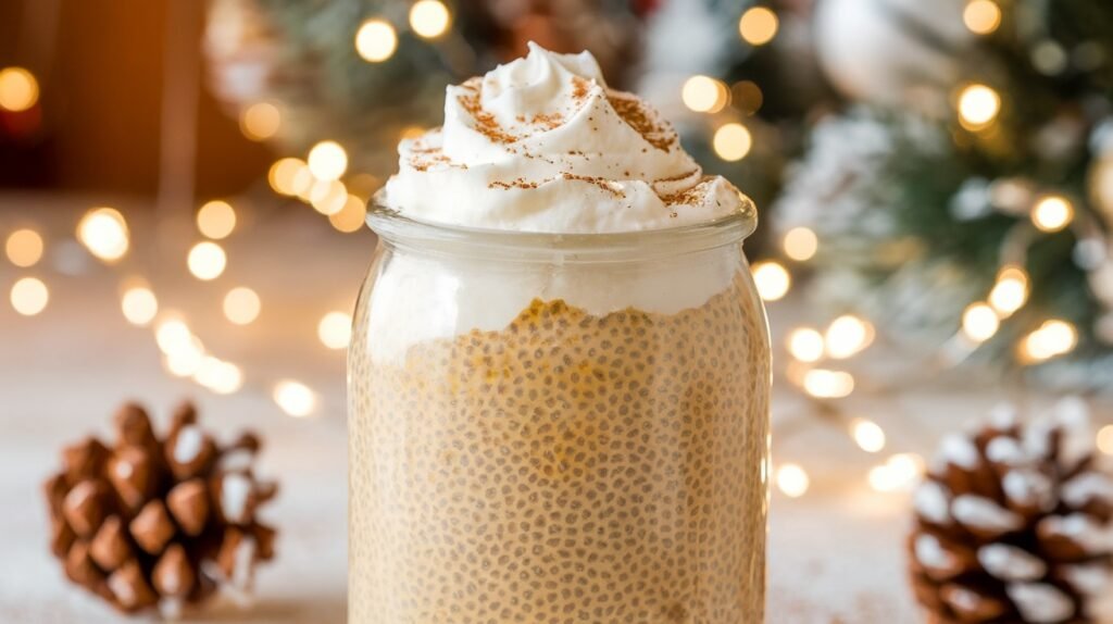 Eggnog Chia Pudding (non-dairy)