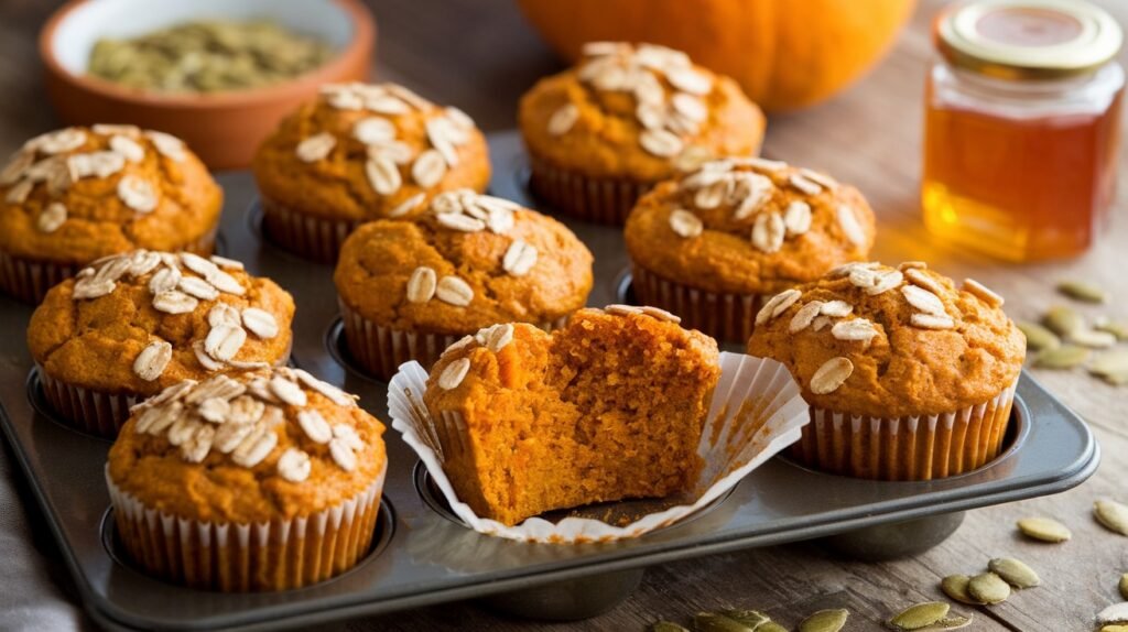 Pumpkin Oat Muffins