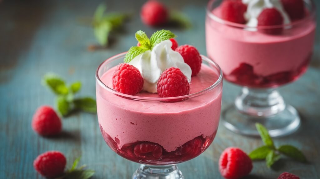 Raspberry Mousse Cups