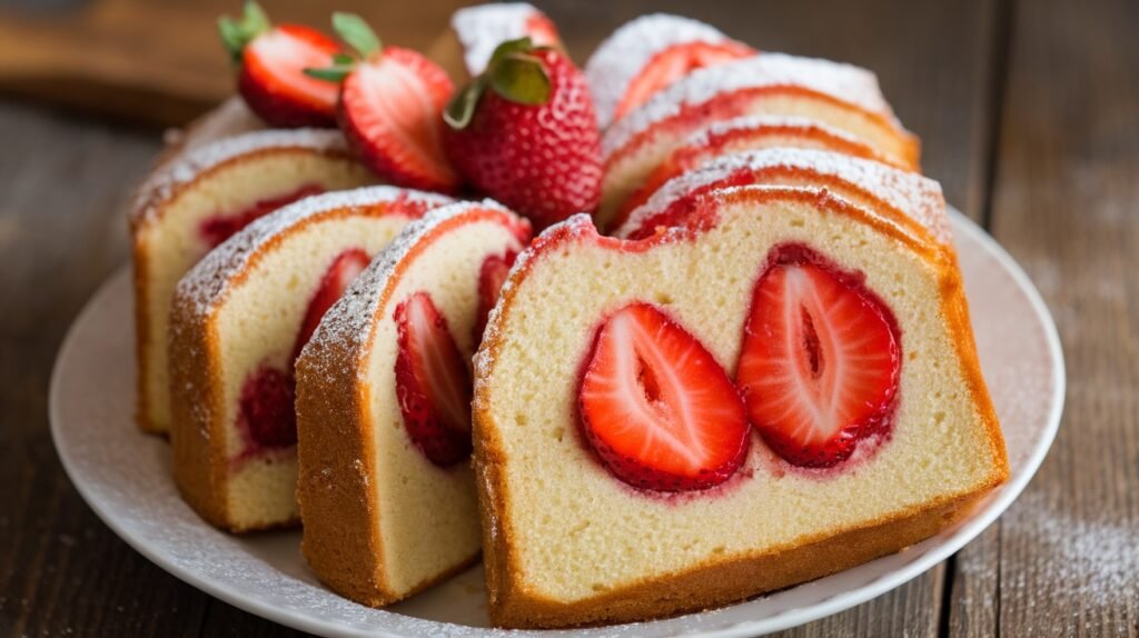 Strawberry Pound Cake