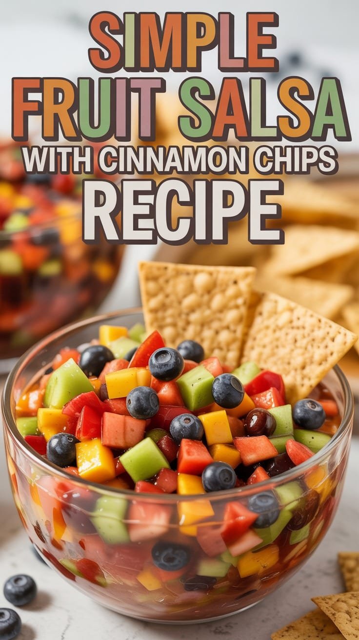 Fruit Salsa with Cinnamon Chips