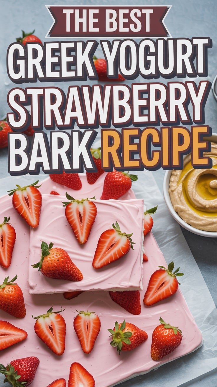 Greek Yogurt Strawberry Bark