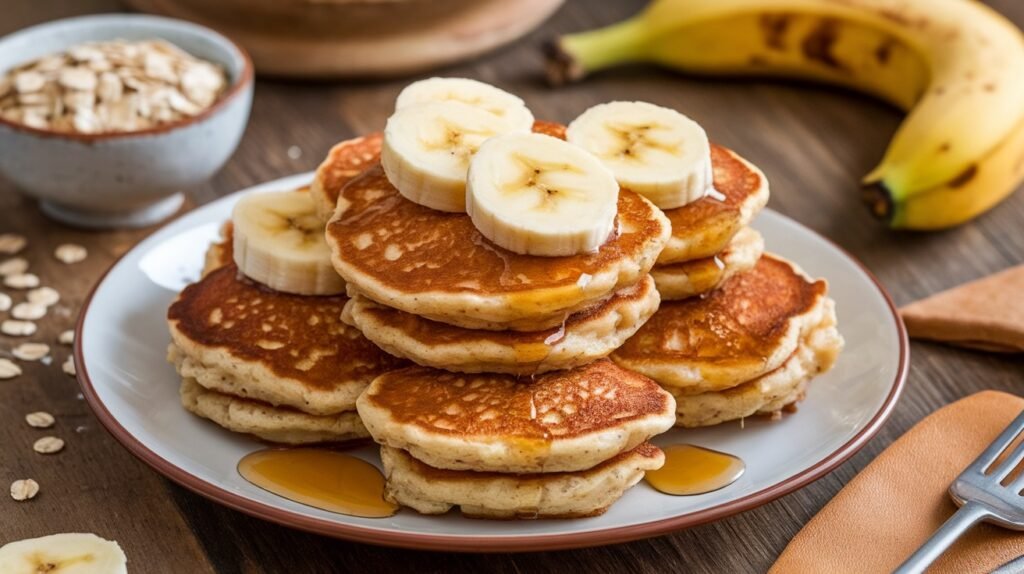 Banana Oat Pancake Bites
