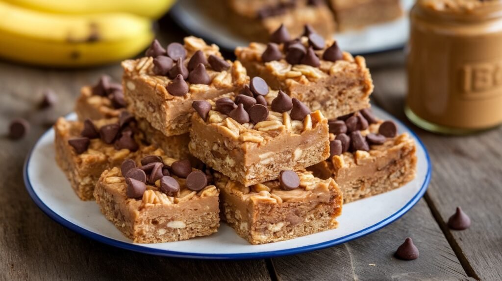 Peanut Butter Banana Oat Bars