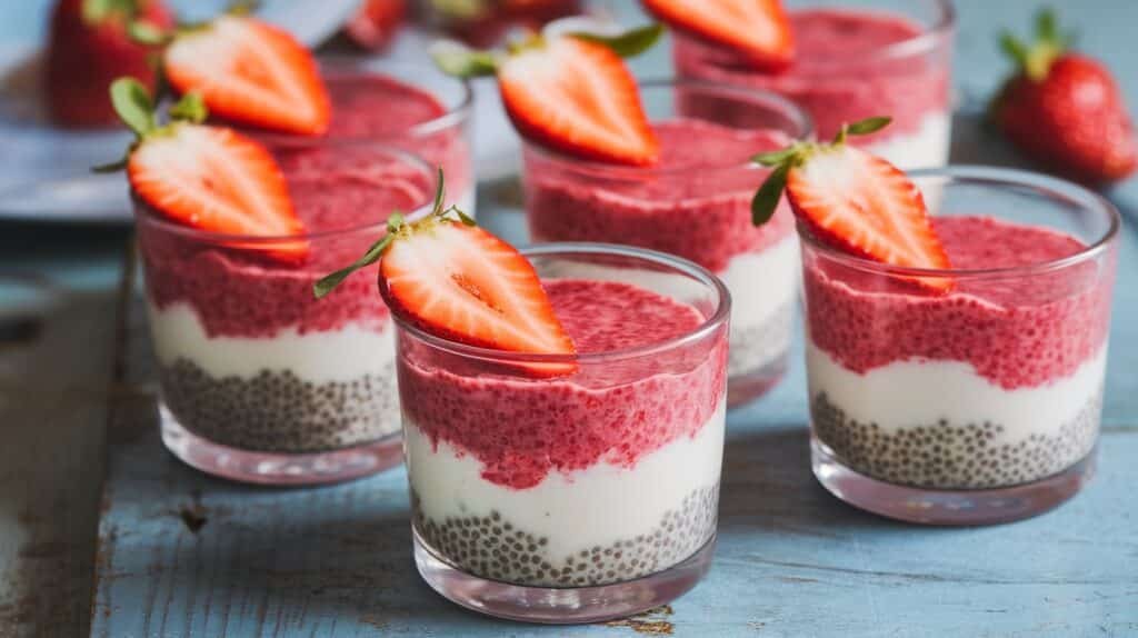 Strawberry Chia Jam Yogurt Cups