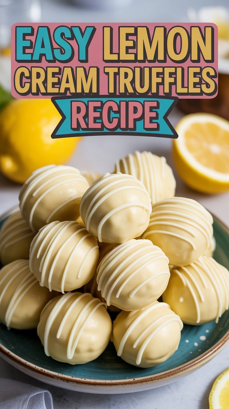 Lemon Cream Truffles