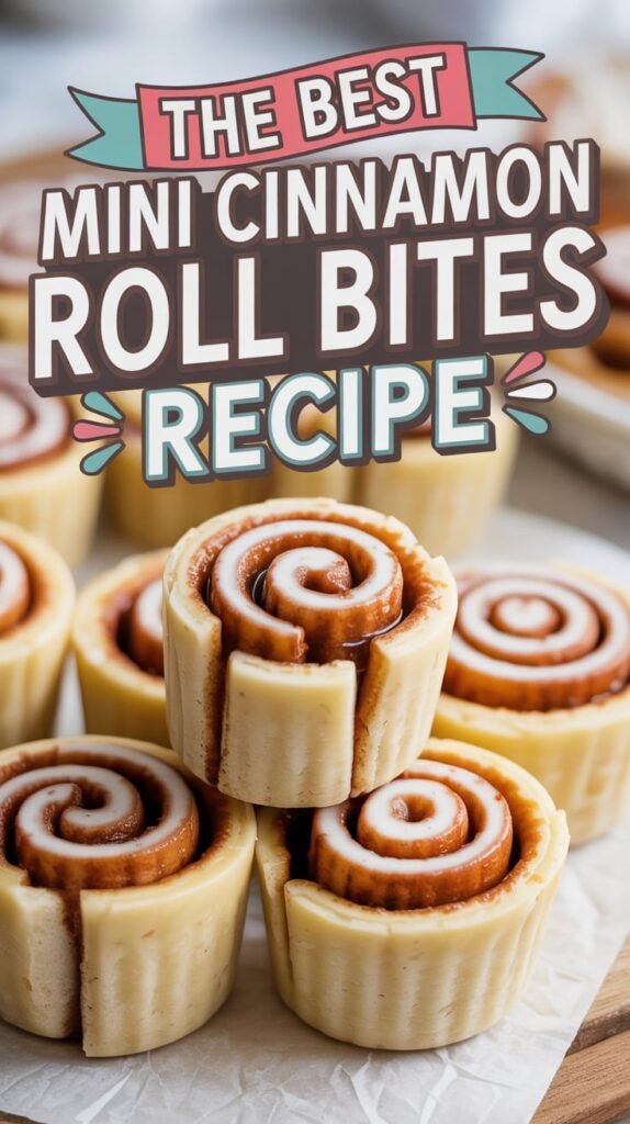Mini Cinnamon Roll Bites Recipe - Food Blasts