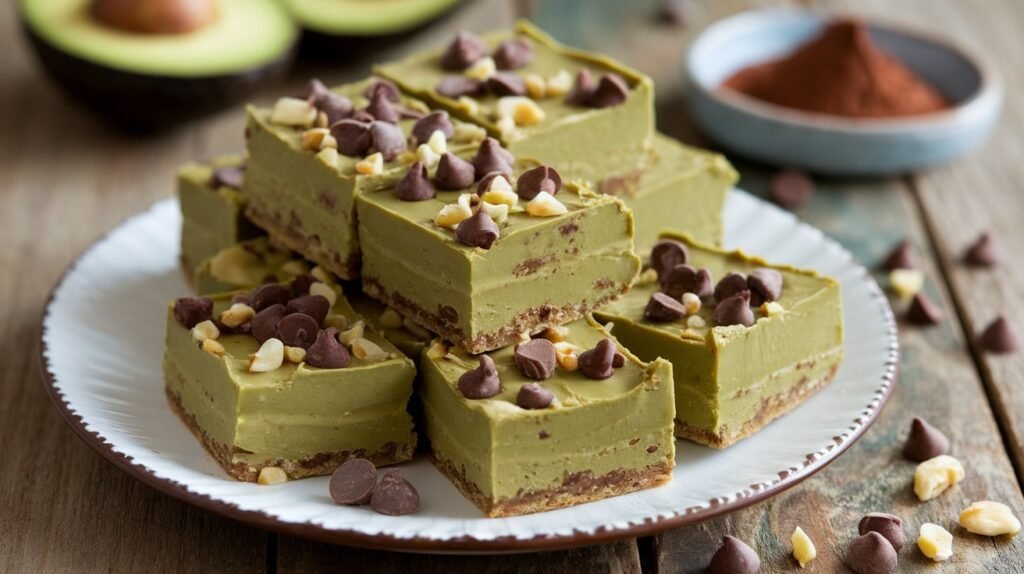 Protein-Packed Avocado Fudge Bars