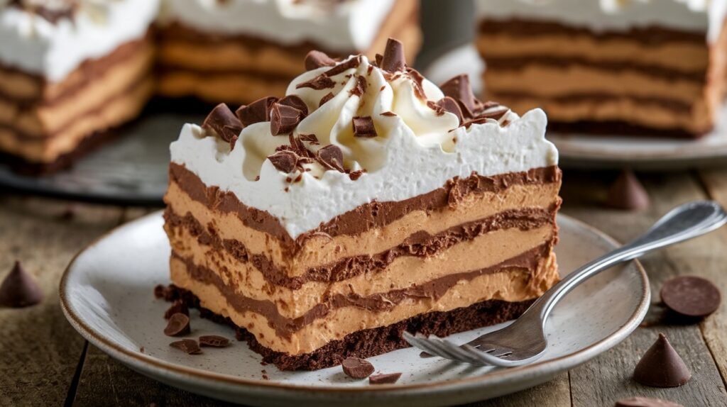 Chocolate Peanut Butter Lasagna