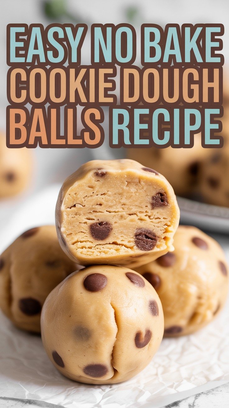 No Bake Cookie Dough Balls