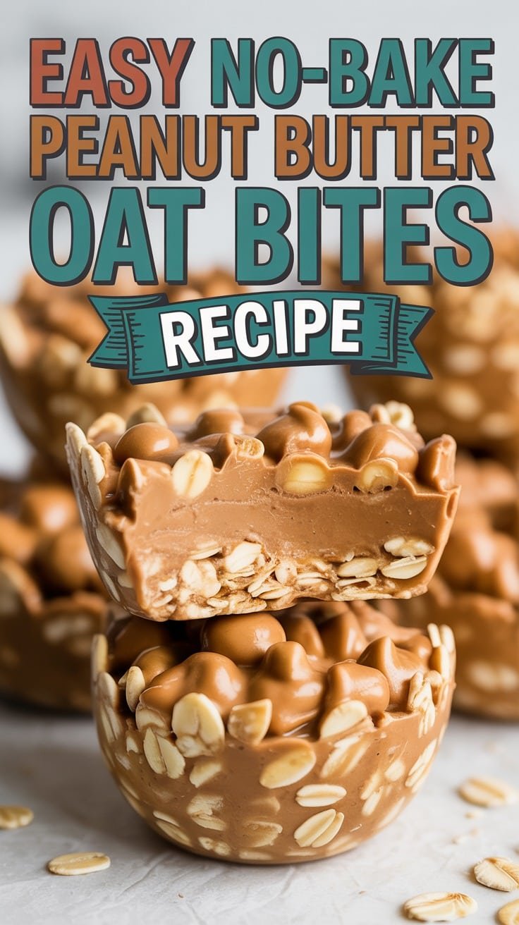 No-Bake Peanut Butter Oat Bites