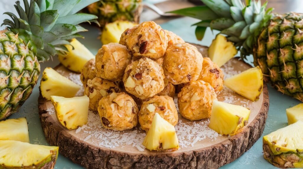 Pineapple Date Energy Bites