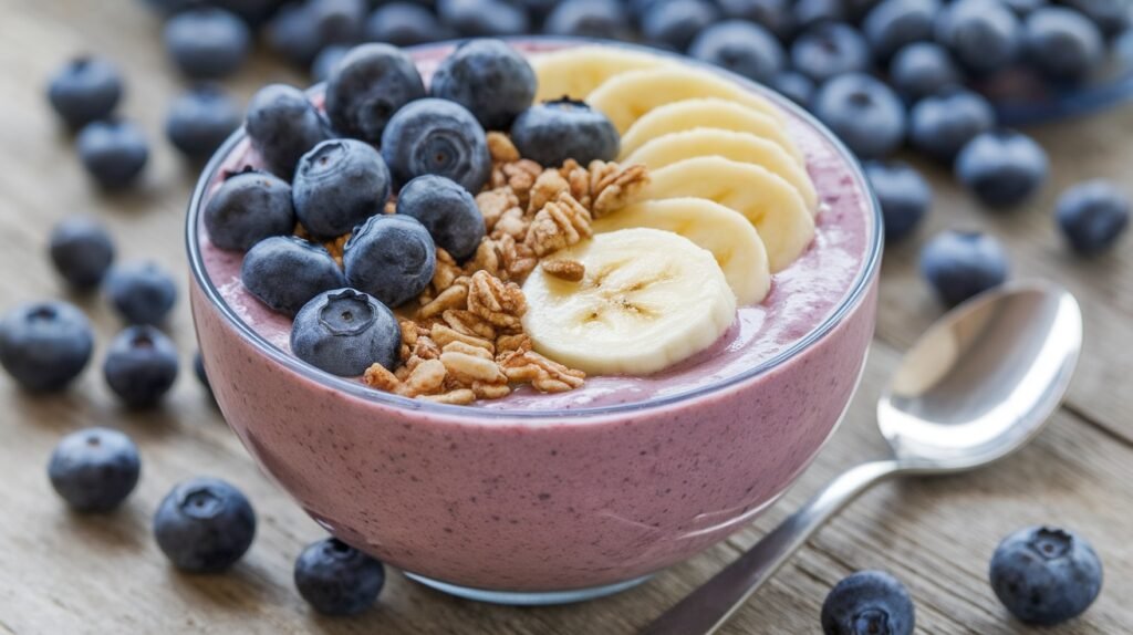Blueberry Protein Smoothie Bowls