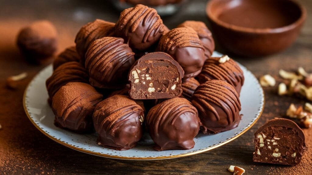 Chocolate Chickpea Truffles