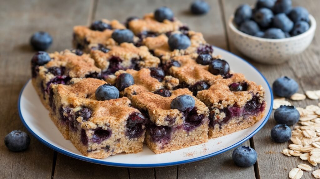 Cinnamon Blueberry Quinoa Bars