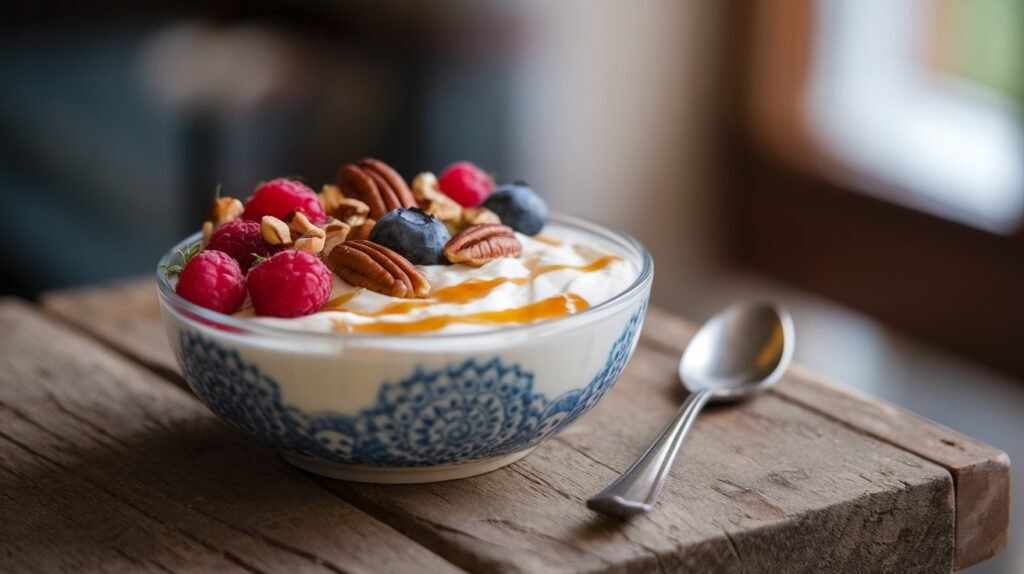 Maple Pecan Yogurt Bowls