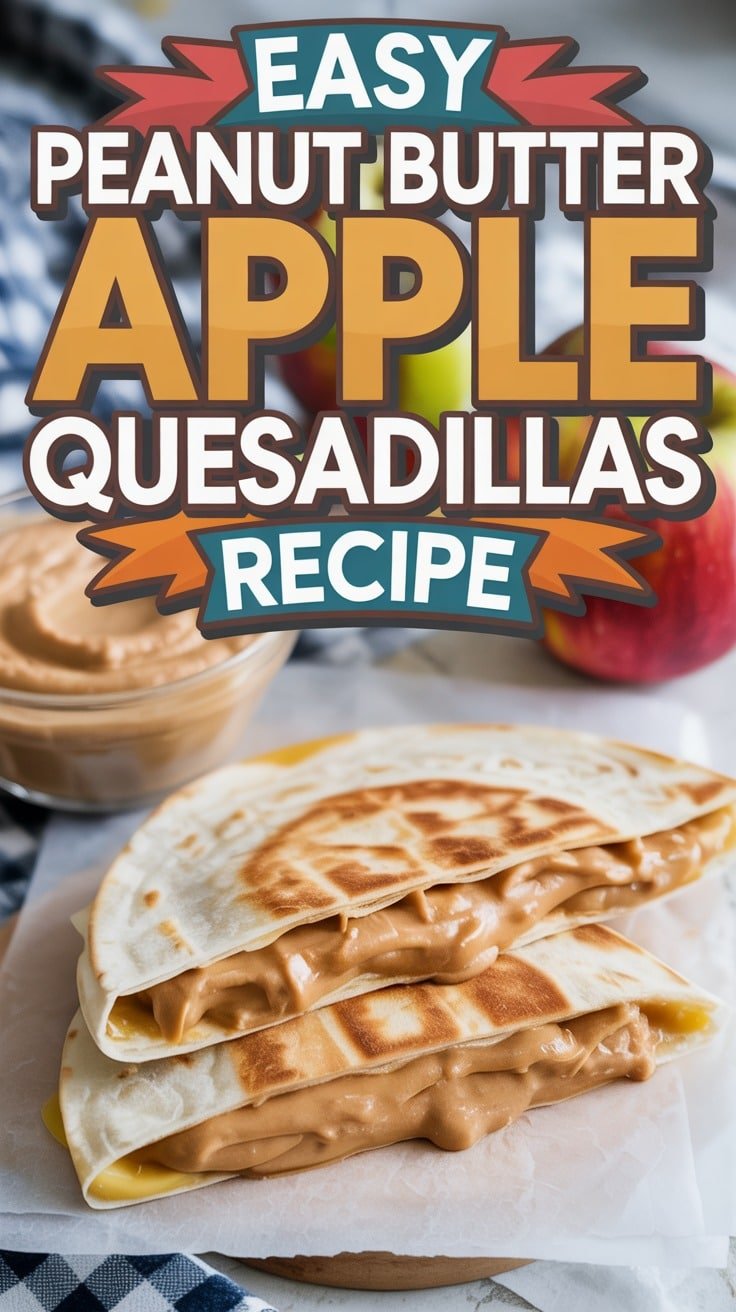 Peanut Butter Apple Quesadillas