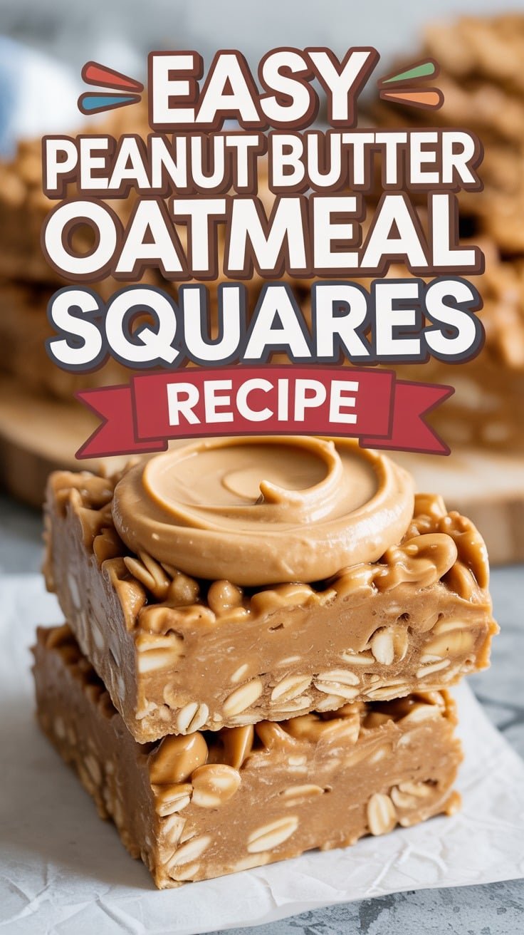 Peanut Butter Oatmeal Squares