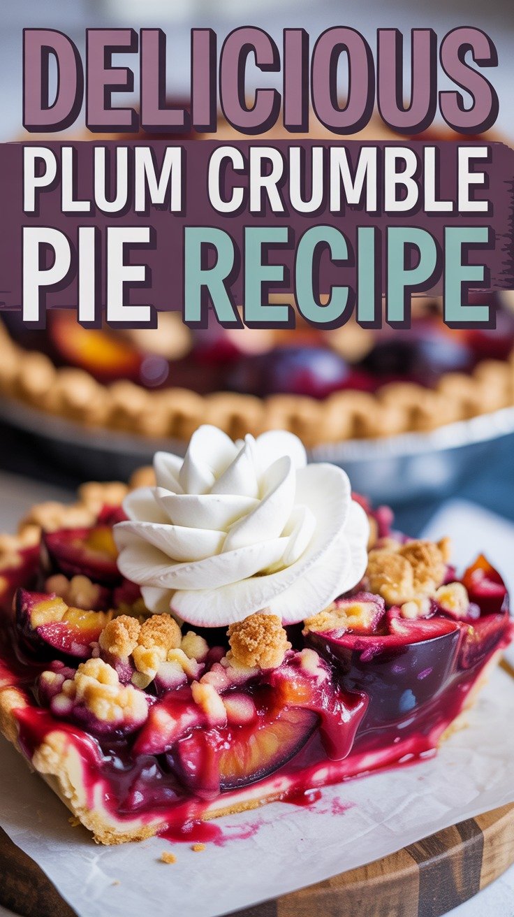 Plum Crumble Pie