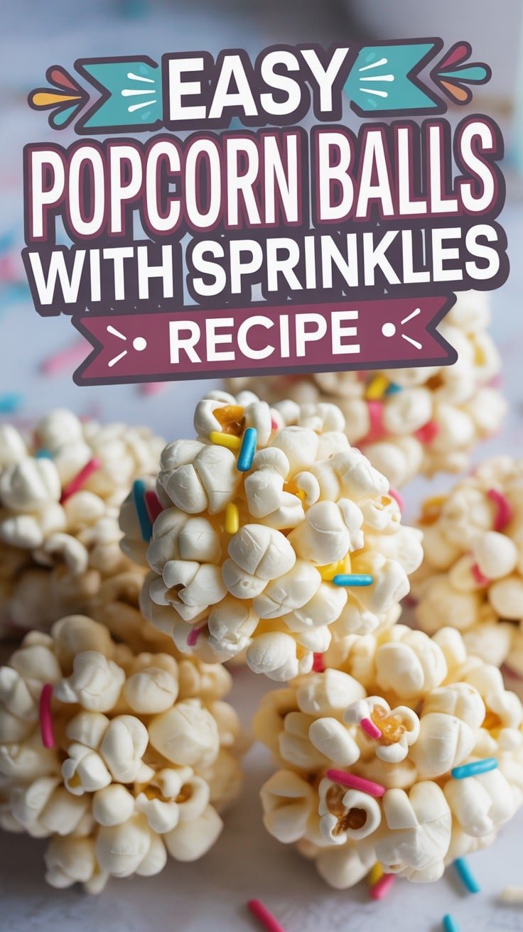 Popcorn Balls with Sprinkles