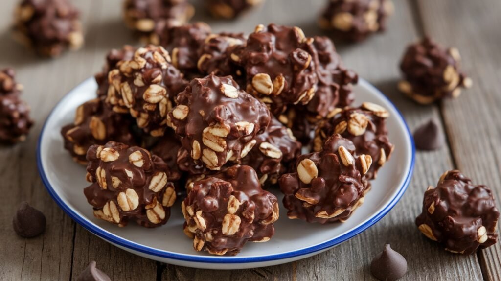 No-Bake Chocolate Oat Clusters
