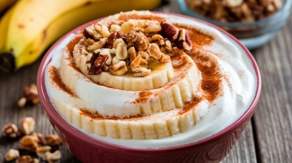 Banana Cinnamon Yogurt Swirl