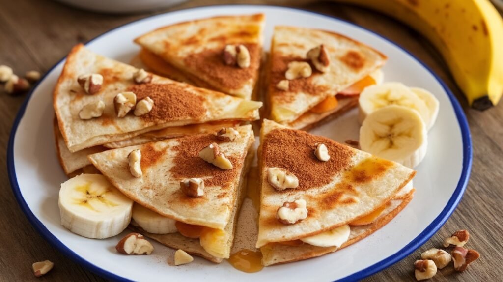 Cinnamon Banana Quesadilla