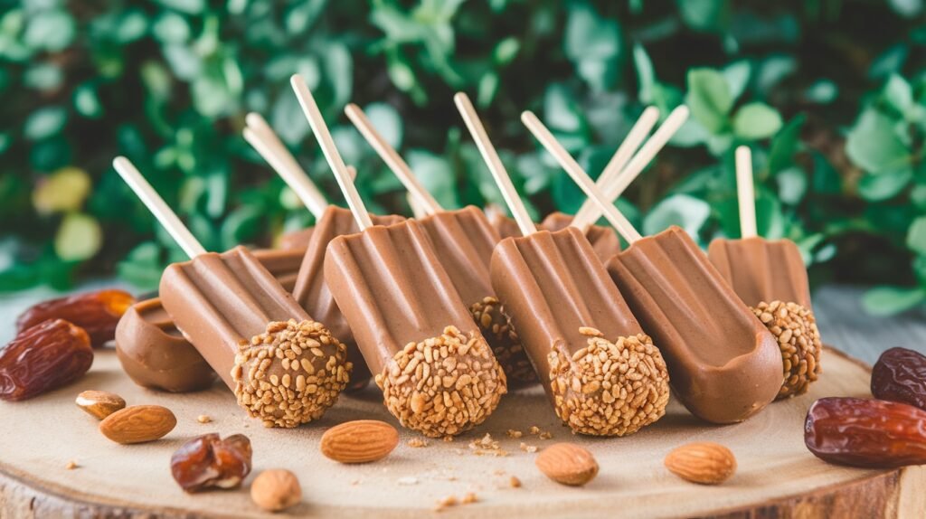 Almond Butter and Date Smoothie Pops